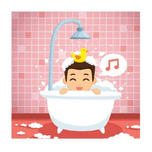 Daily Routine example - take a bath