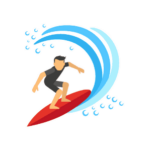 surfing