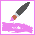 Violet color in English