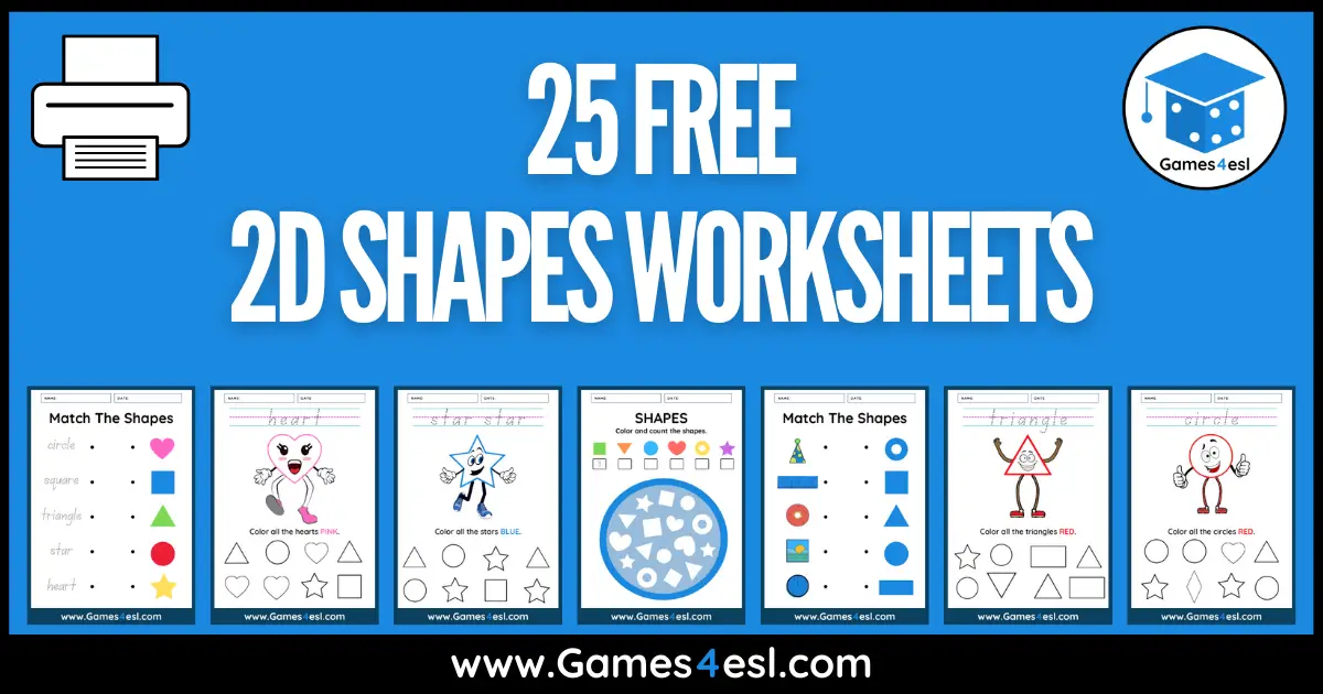 2D Shapes Worksheets