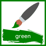 Color names in English - green