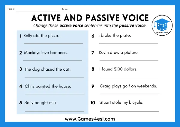 Active Voice Examples