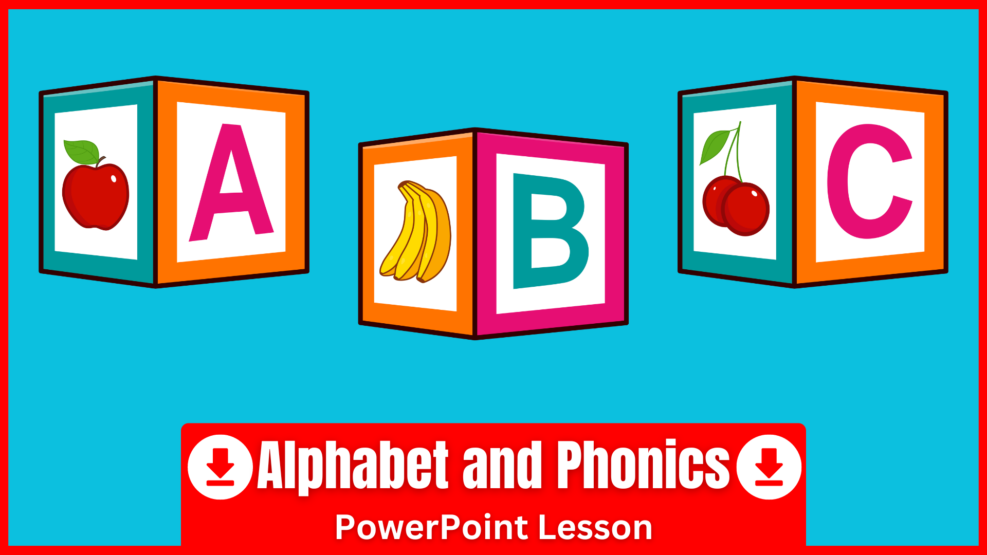 A PowerPoint for teaching the alphabet and phonics sounds A to Z.