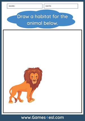 Animals And Habitats | Free PDF Worksheets | Games4esl