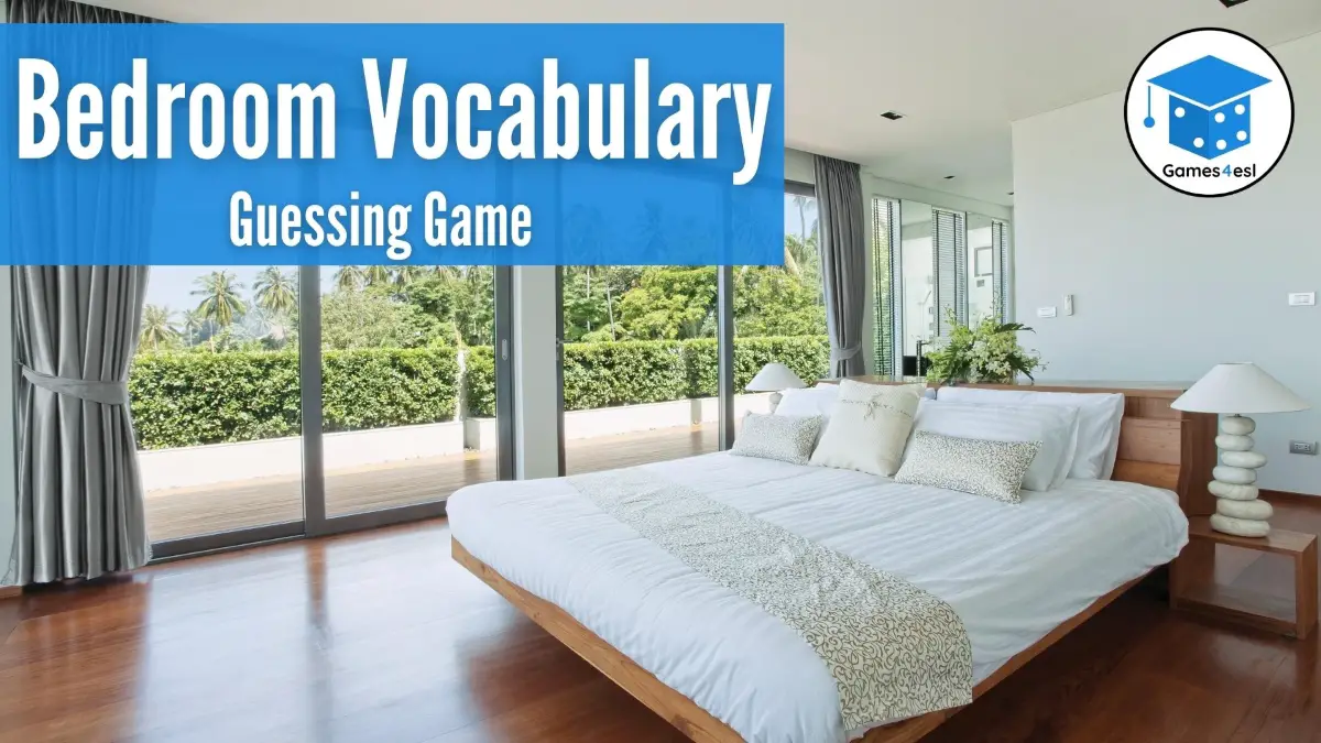 Bedroom Vocabulary In English - Guessing Game