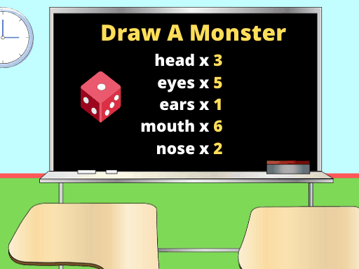 ESL Body Parts Game - Draw a Monster