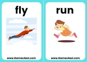 ESL Flashcards - Can Can't