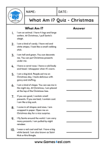 Free Printable Christmas Worksheets | Games4esl