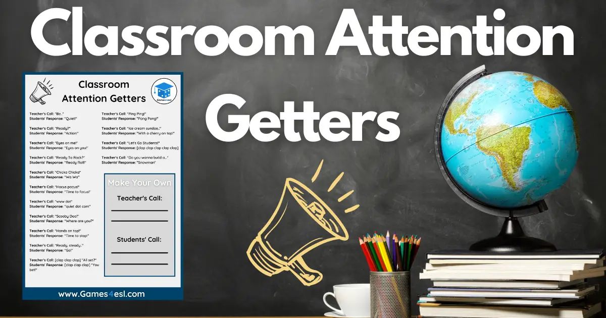 Classroom Attention Getter Examples