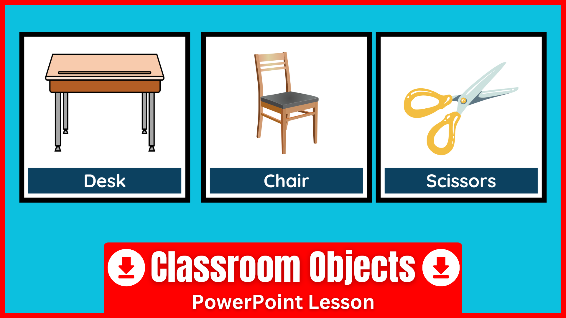 A Classroom Objects PowerPoint