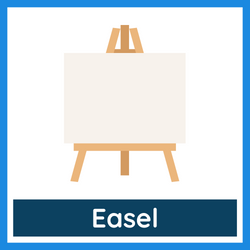 Classroom Objects Vocabulary - easel