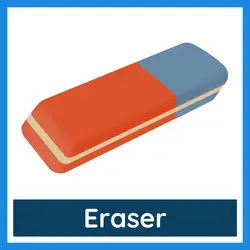 Classroom Objects Vocabulary - eraser