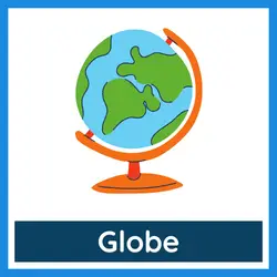 Classroom Objects Vocabulary - globe