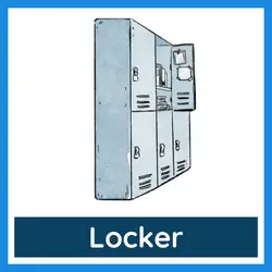 Classroom Objects Vocabulary - locker