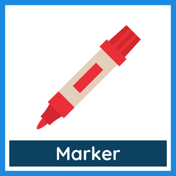 Classroom Objects Vocabulary - marker