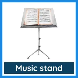 Classroom Objects Vocabulary - music stand