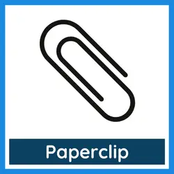 Classroom Objects Vocabulary - paperclip