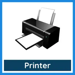 Classroom Objects Vocabulary - printer