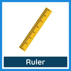Classroom Objects Vocabulary - ruler
