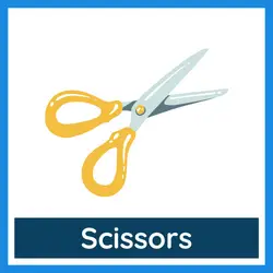 Classroom Objects Vocabulary - scissors