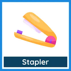 Classroom Objects Vocabulary - stapler