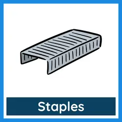 Classroom Objects Vocabulary - staples