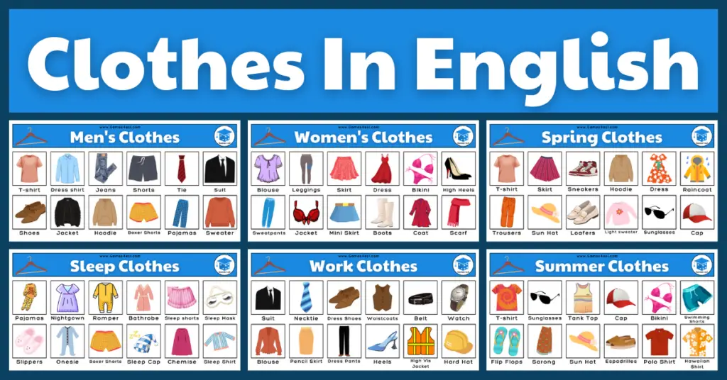 Clothes In English