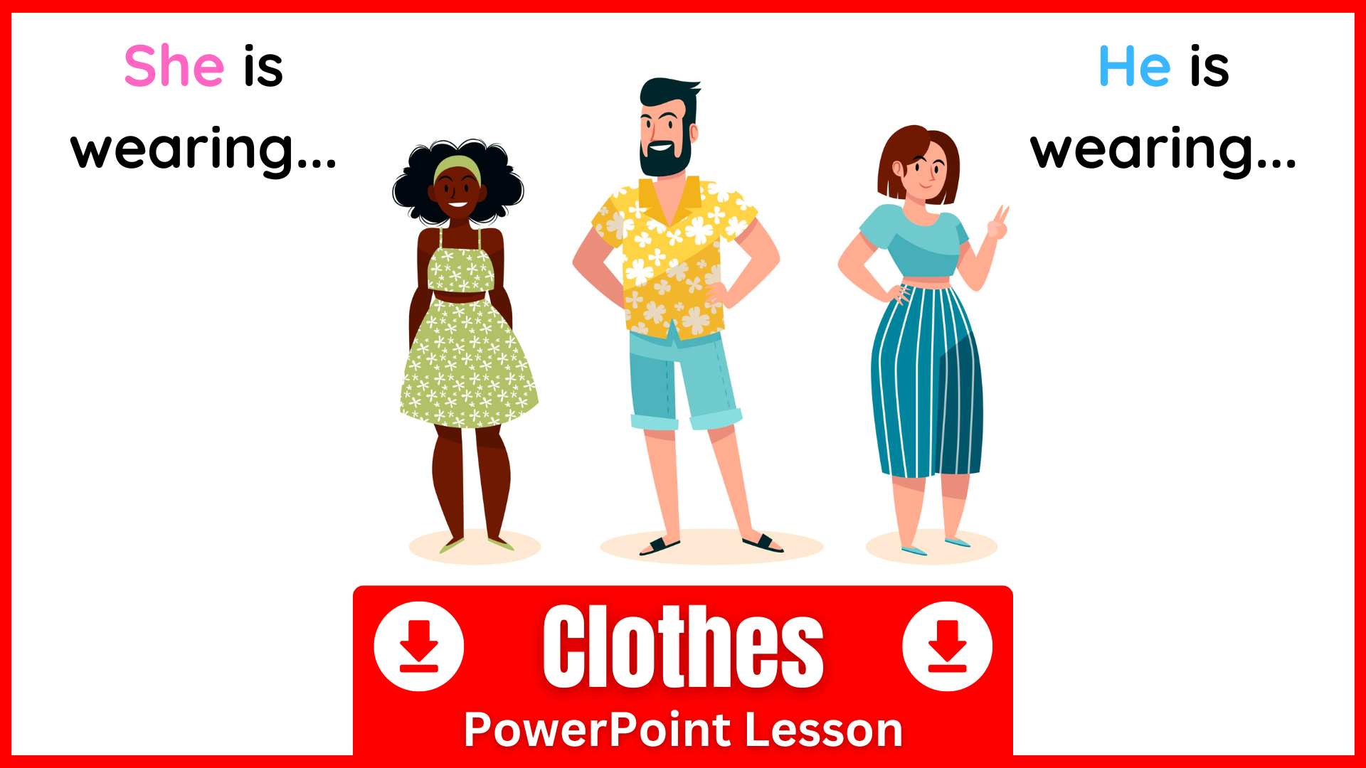 A PowerPoint For Teaching Clothes Vocabulary In English