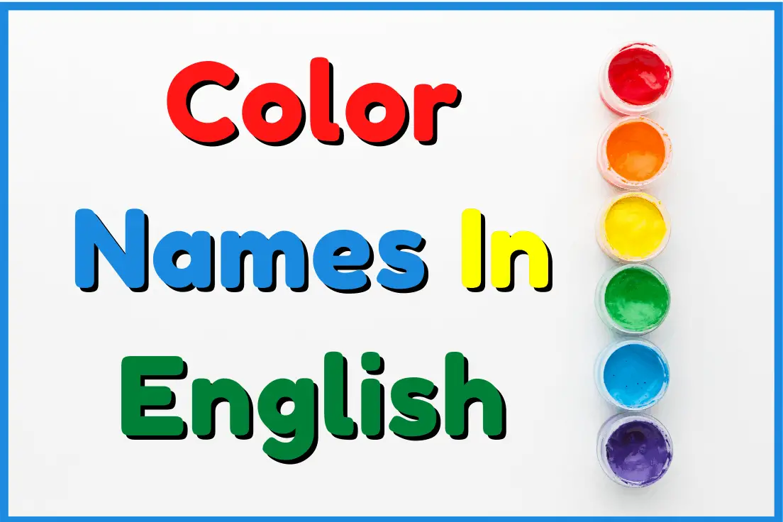 Names Of Colors In English