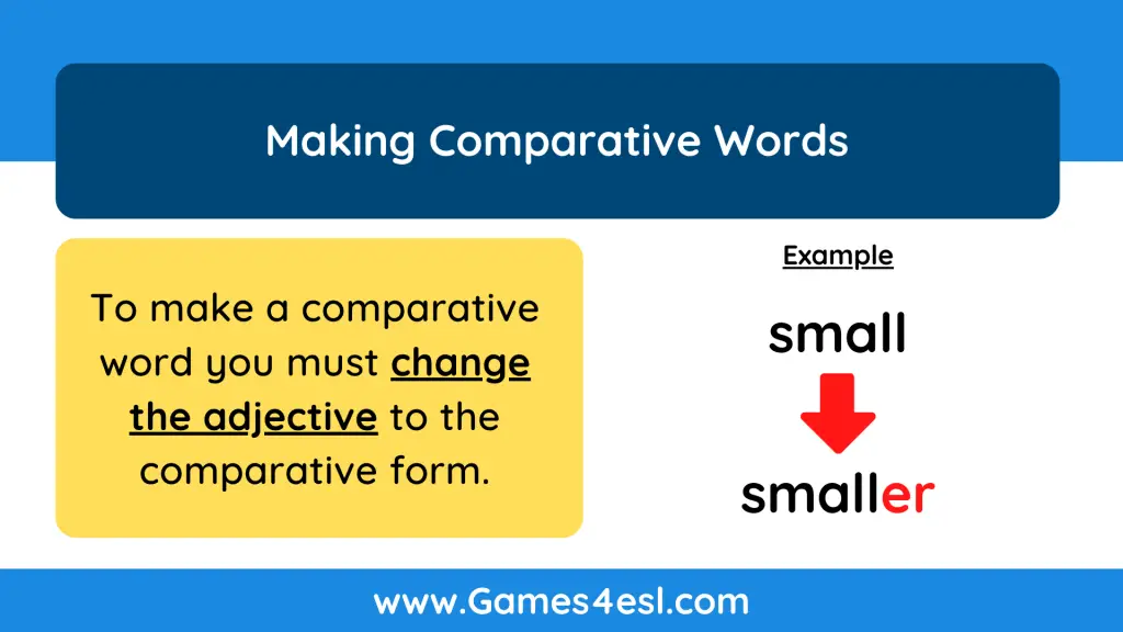 Comparatives Lesson