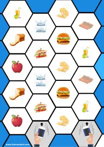 Countable and Uncountable Food board game