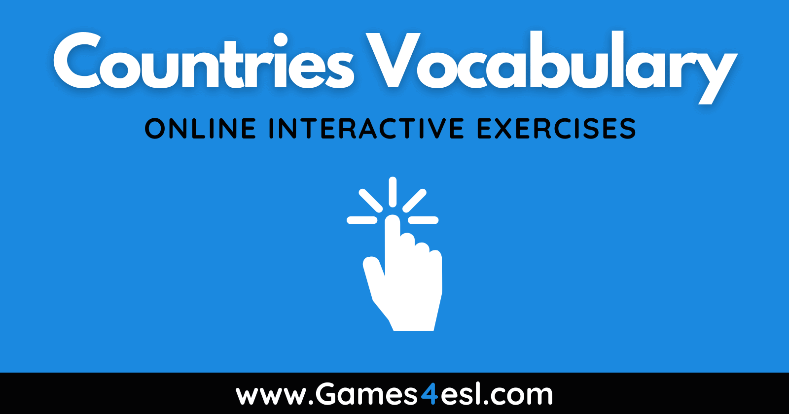 Countries Vocabulary Exercises
