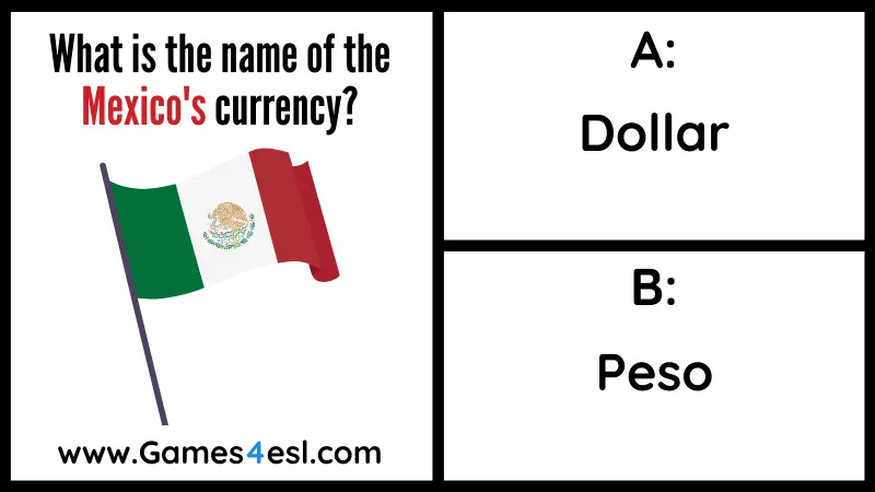 Currency Quiz Question