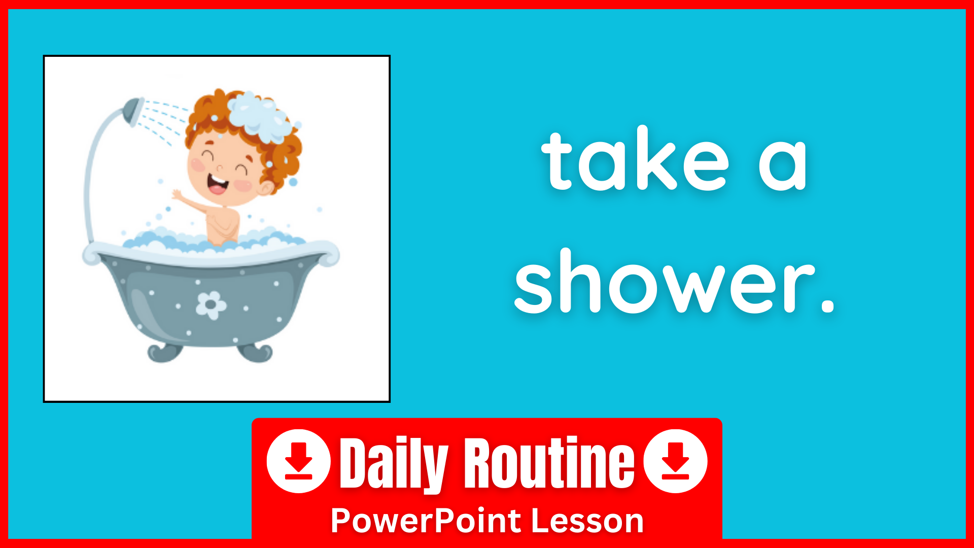 A PowerPoint to teach daily routines in English.