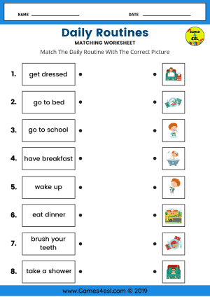 Daily Routine worksheets