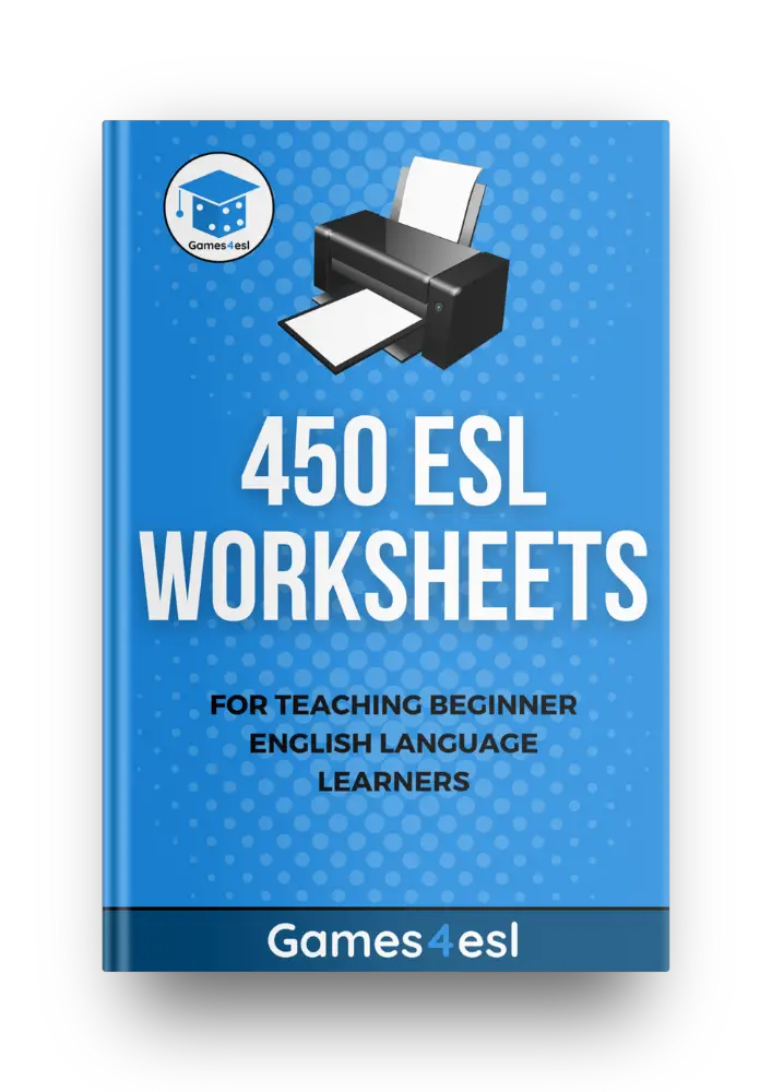 ESL Worksheets Ebook Cover