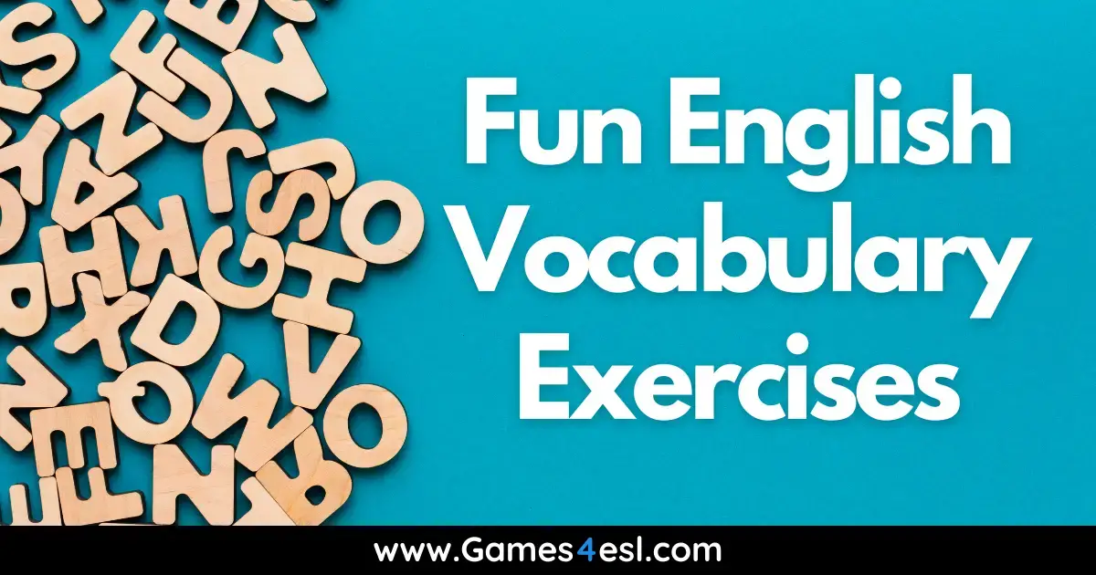 English Vocabulary Exercises