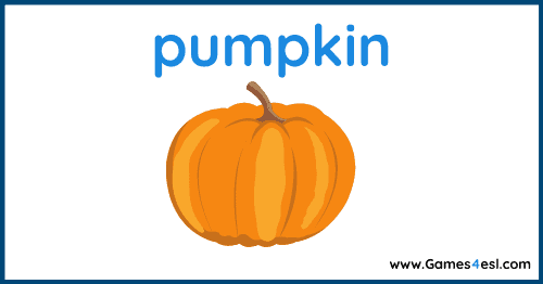 Fall Vocabulary - pumpkin