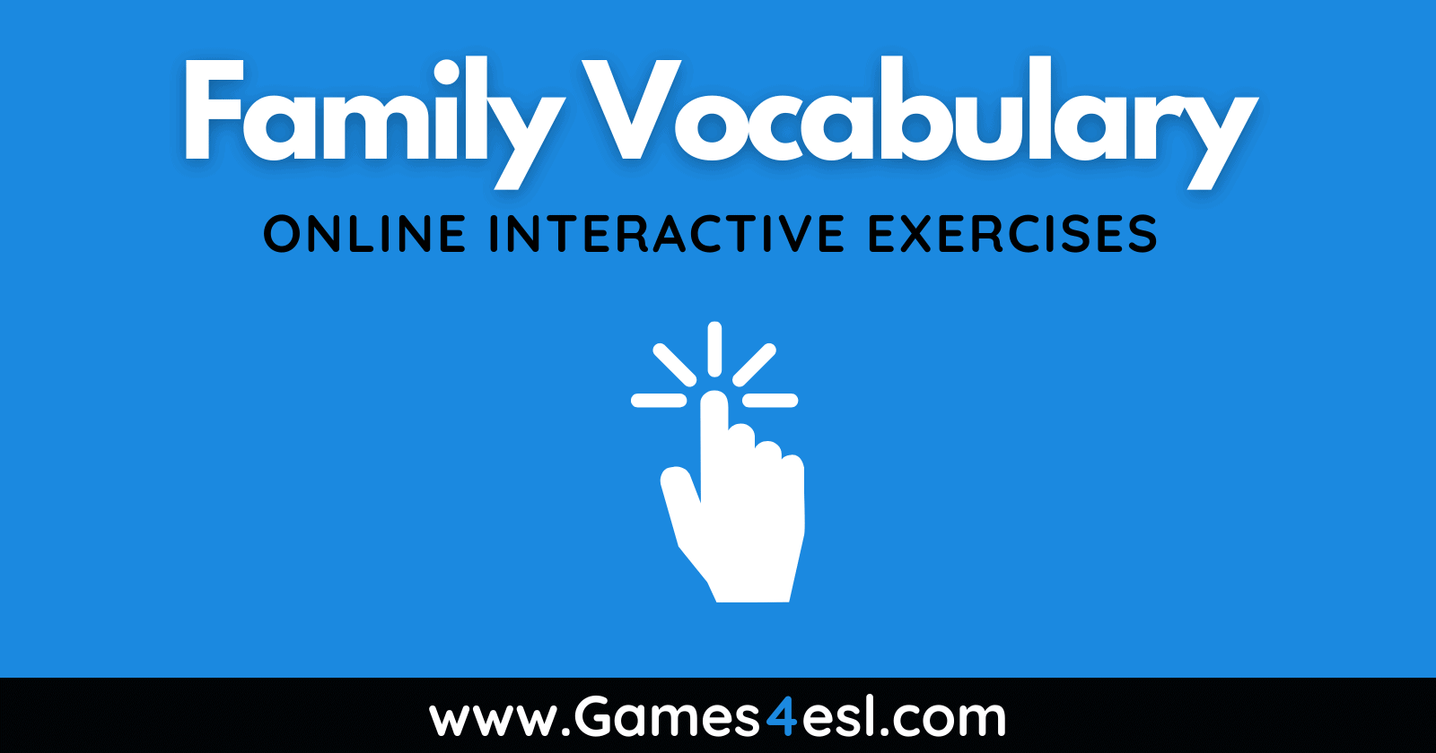 Family Vocabulary Exercises