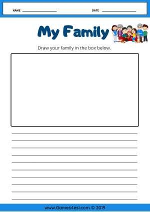 My Family Worksheet