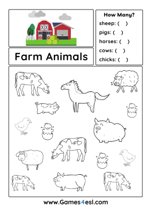 Farm Animals Worksheet