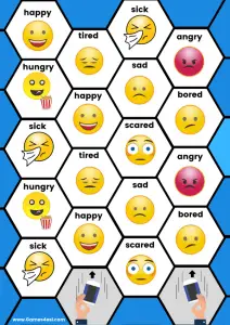 Printable Board Game - Feelings