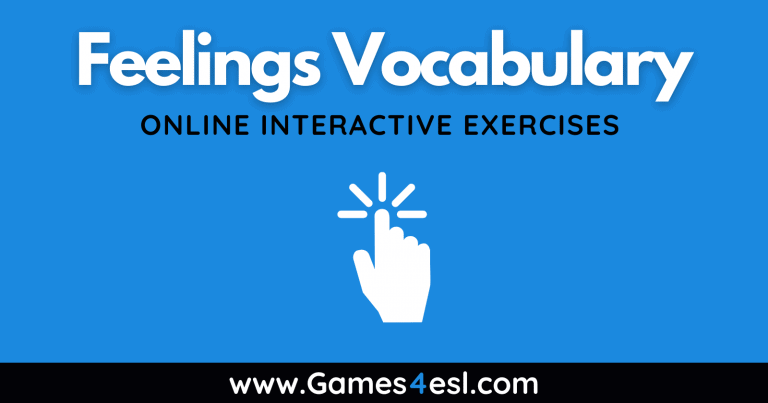 Feelings Vocabulary Exercises