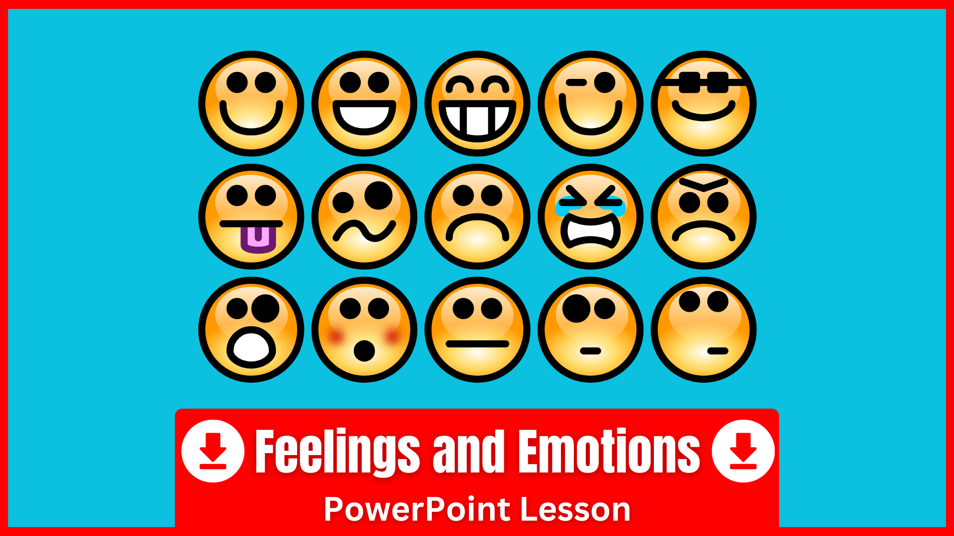 A PowerPoint for teaching feelings and emotions in English.