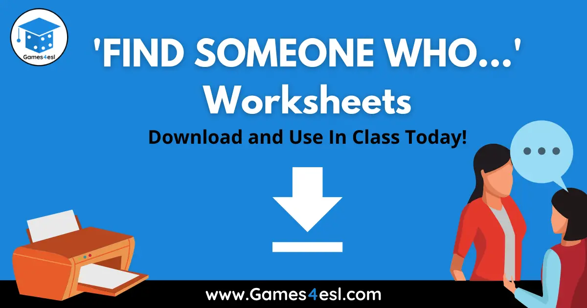 Find Someone Who Worksheets