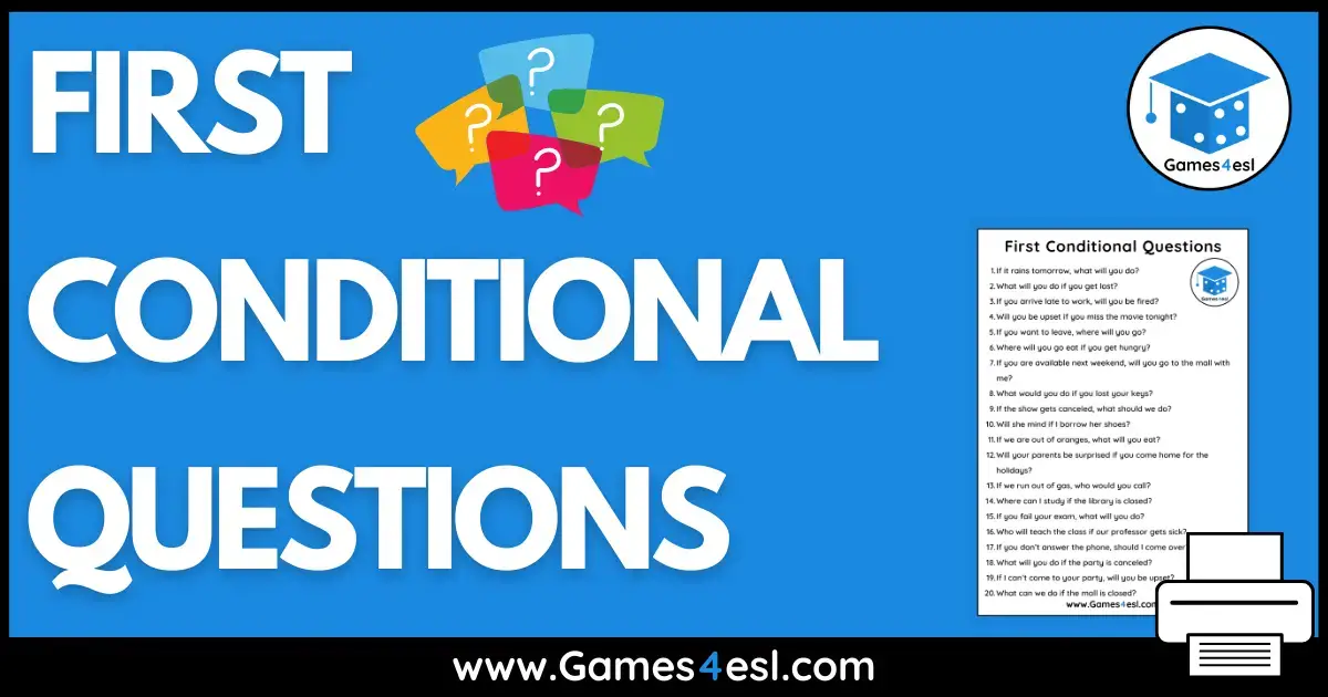 First Conditional Questions