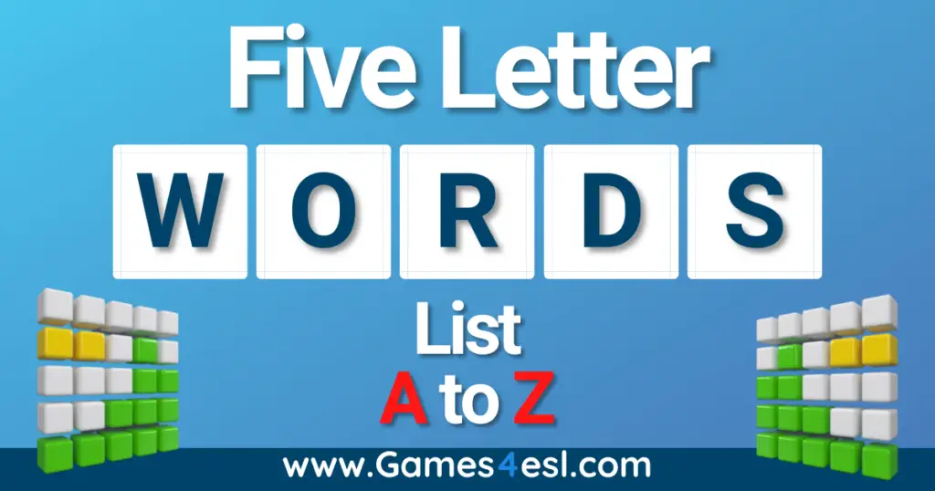 List Of 5 Letter Words In English Download