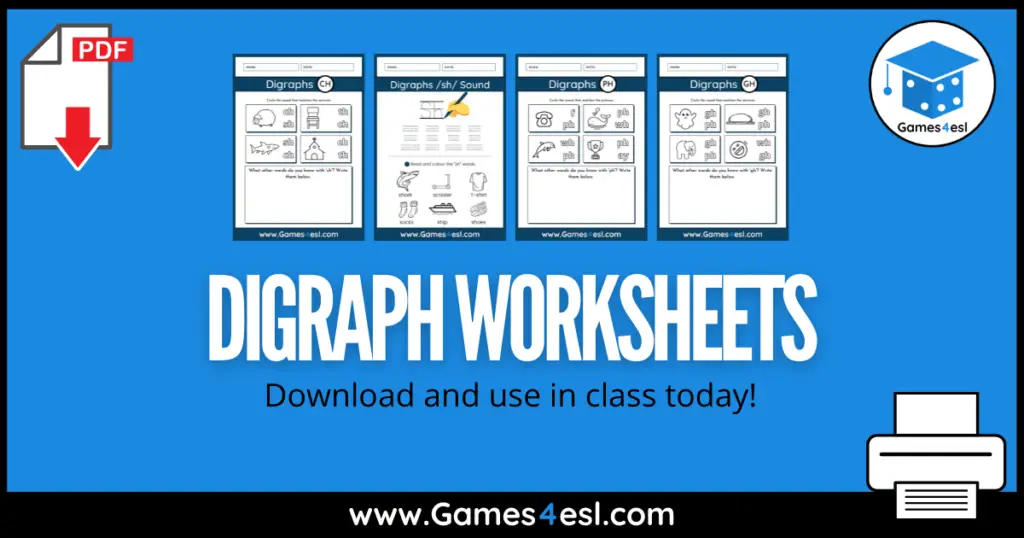 Free Digraph Worksheets
