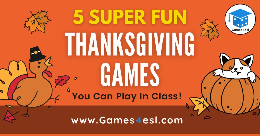 Halloween Is Over! Next Stop, Thanksgiving! Try These Fun Thanksgiving Games In Class