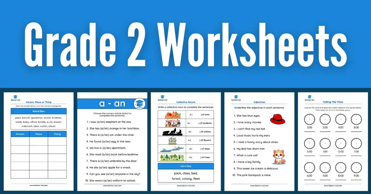 Grade 2 Worksheets